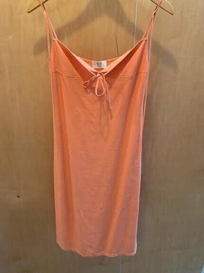 MARYAM NASSIR ZADEH MNZ Orange Serpentine Suiting Sleeveless Halter Midi Dress S