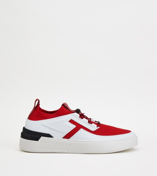 TOD'S TODS Men No Code X White Red Black Leather Mesh High Tech Fabric Sneaker 8