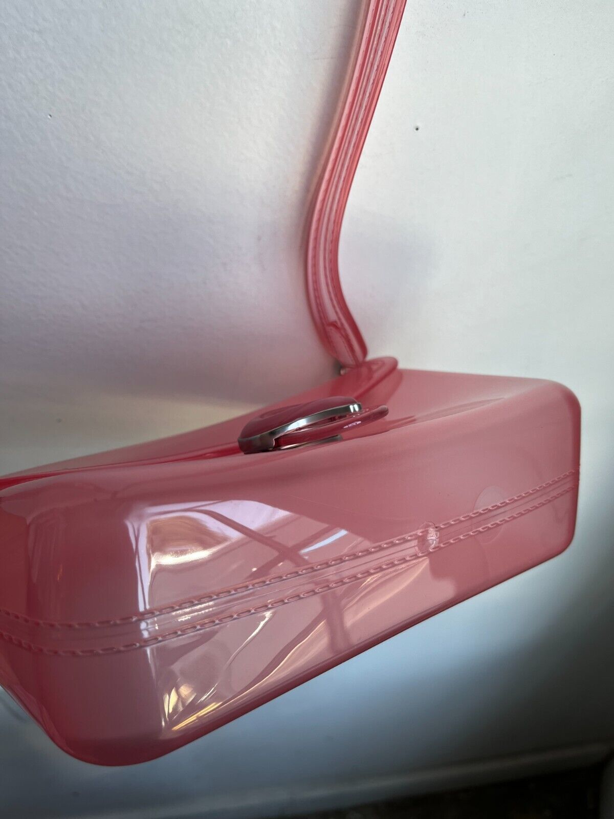 COACH NWT Jelly Tabby Pink Transparent Flap Crossbody Purse Shoulder Bag