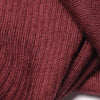 CHANEL Maroon Red Cashmere Silk Ribbed Knit Peplum Turtleneck Top Sweater 36/4