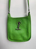 HERMES Vespa TPM Apple Green Pebbled Leather Mini Small Shoulder Bag Purse