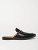 GUCCI Men's Princetown Black Horsebit Leather Backless Loafer Flat Slides 43/8.5