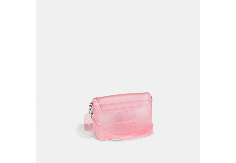 COACH NWT Jelly Tabby Pink Transparent Flap Crossbody Purse Shoulder Bag