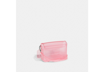 COACH NWT Jelly Tabby Pink Transparent Flap Crossbody Purse Shoulder Bag