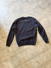 STONE ISLAND Men's Unisex Black Logo Embroidered Crewneck Sweater Sweatshirt M/L