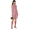 GUCCI Pink Glass Crystal Rhinestone Sleeveless Knee Length Dress M