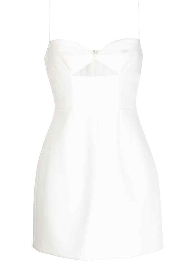 RACHEL GILBERT $975 White Cut Out Detail Sleeveless Cocktail Mini Dress 2