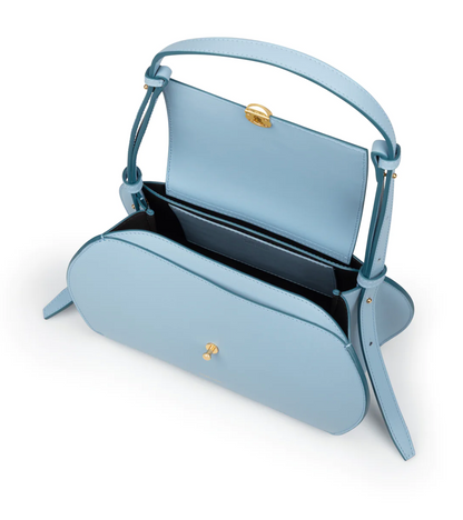 NOIRGAZE Fei Light Blue Leather Mini Small Top Handle Ssense Shoulder Bag Purse