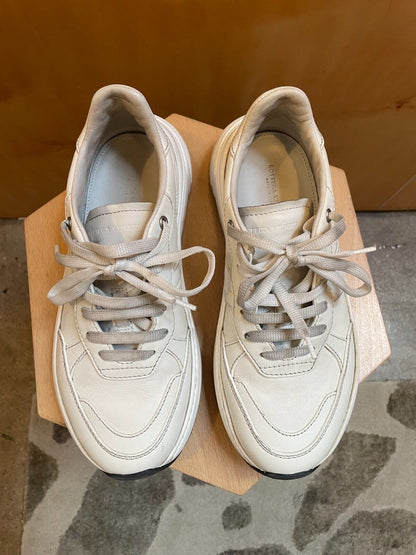 BOTTEGA VENETA Speedster White Leather Platform Low Top Women's Sneaker Shoe 39