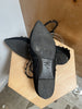 VALENTINO Rockstud Black Pony Calf Hair Gunmetal Leather Cage Ballet Flat 40