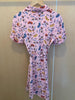 HVN Tender Loving Care $550 Paula Pink Car Print Silk Belted Mini Shirt Dress 4