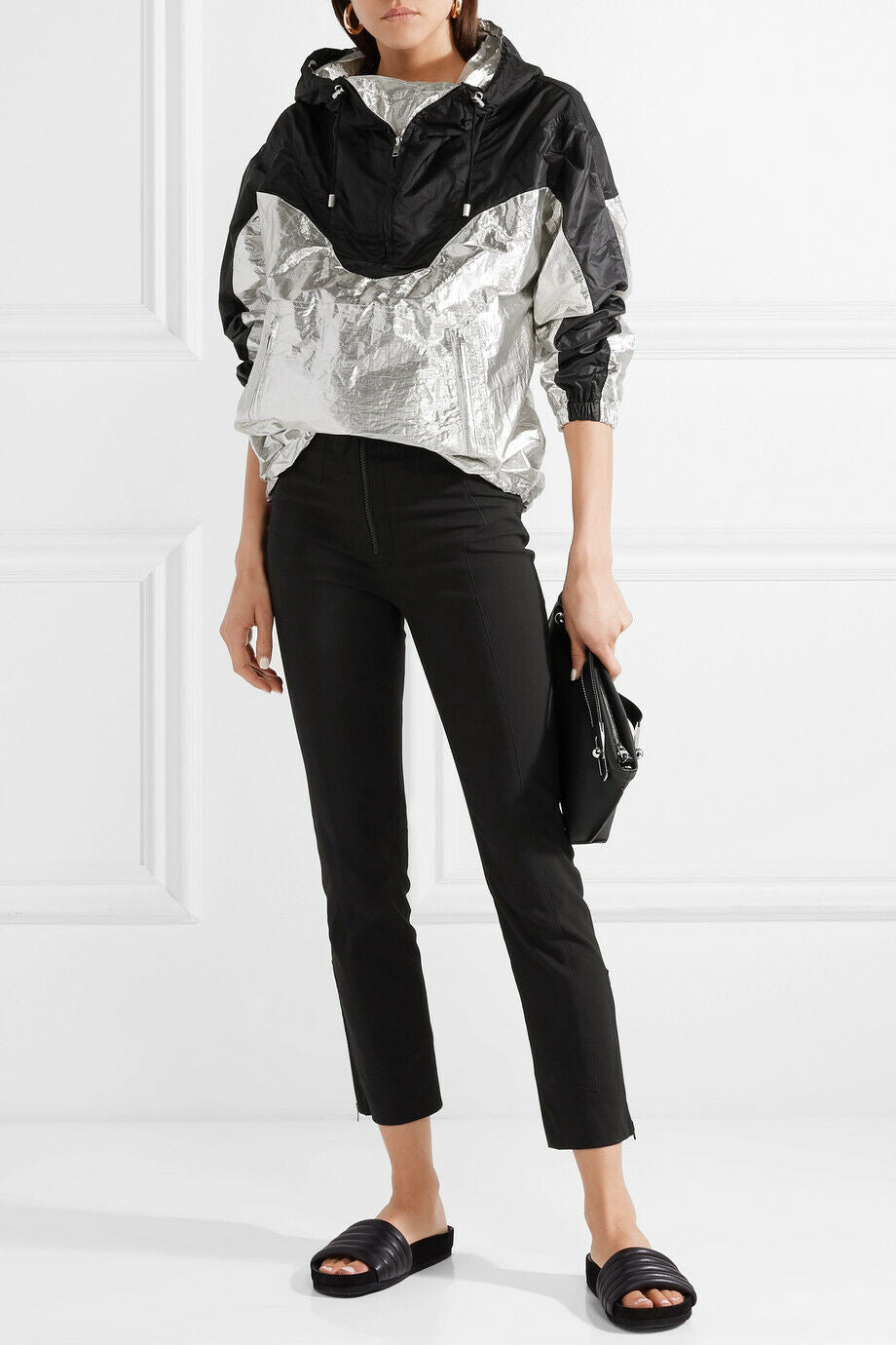 ISABEL MARANT NWT Jumpery Black Stretch Zip High Waist Stretch Skinny Pants 34/2