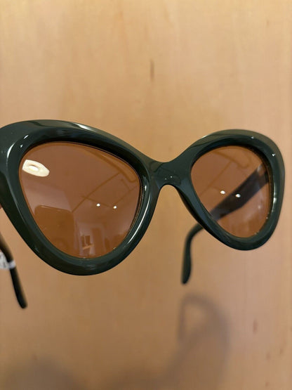 LAPIMA Rita Sun Green Yellow Frame Oversized Glasses Sunglasses