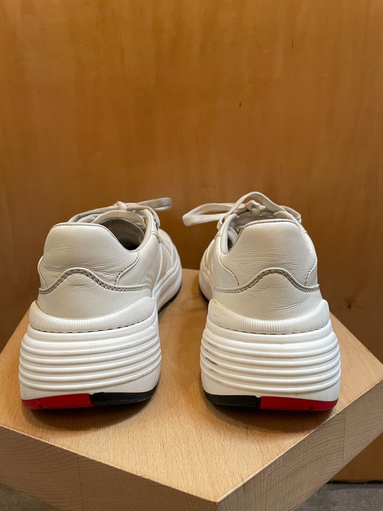 BOTTEGA VENETA Speedster White Leather Platform Low Top Women's Sneaker Shoe 39