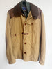 JUNYA WATANABE MAN Men Brown Green Camel Leather Military Hunting Jacket L