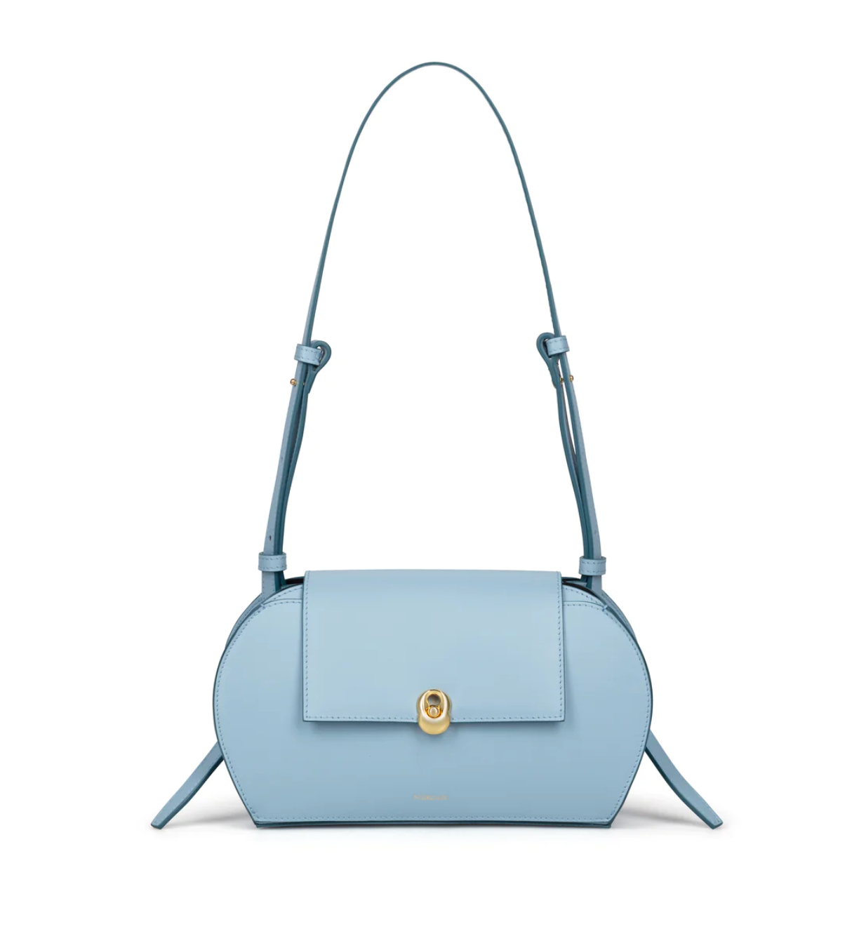 NOIRGAZE Fei Light Blue Leather Mini Small Top Handle Ssense Shoulder Bag Purse