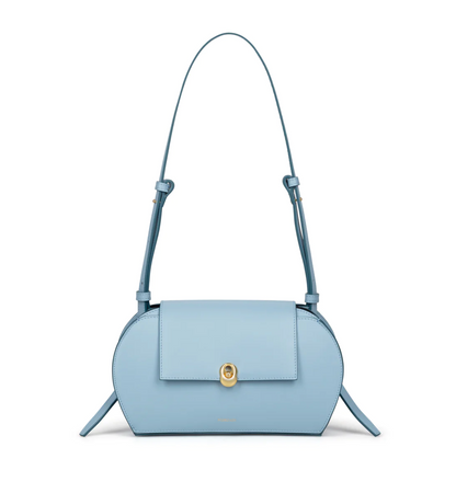 NOIRGAZE Fei Light Blue Leather Mini Small Top Handle Ssense Shoulder Bag Purse