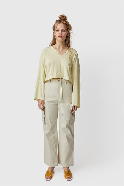 MARYAM NASSIR ZADEH MNZ Summit Trousers Beige Garmentory Cargo Pant Trousers 6