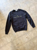 STONE ISLAND Men's Unisex Black Logo Embroidered Crewneck Sweater Sweatshirt M/L