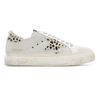 GOLDEN GOOSE May Suede Leather Pony CalfHair Animal Print White Black Sneaker 39