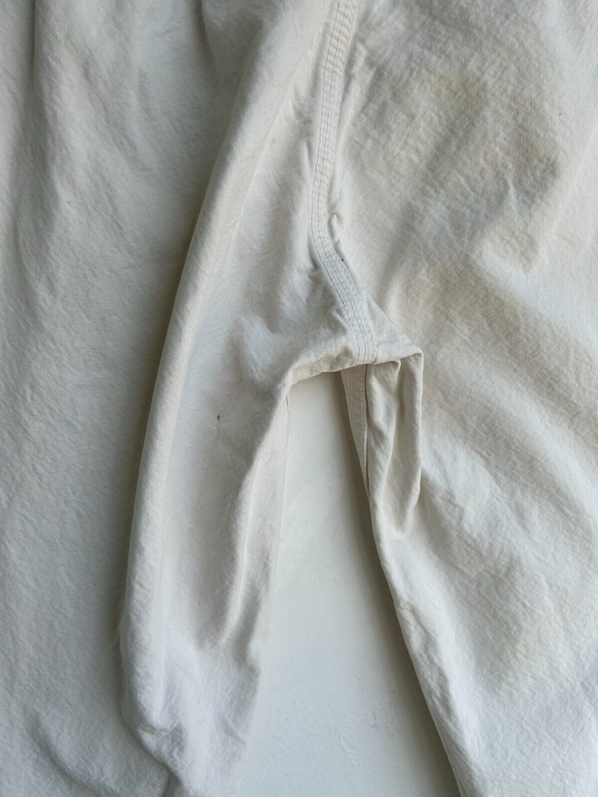 JESSE KAMM Rancher Natural Salt White Cotton Canvas Straight Leg Slim Pant 0