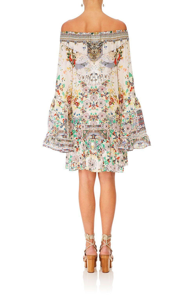 CAMILLA $732 Time after Time A-Line Frill Floral Print Sequin Mini Dress XS