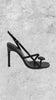 COPERNI $755 Open Toe Oval Black Strappy Ankle Slingback Sandal Stiletto Heel 36
