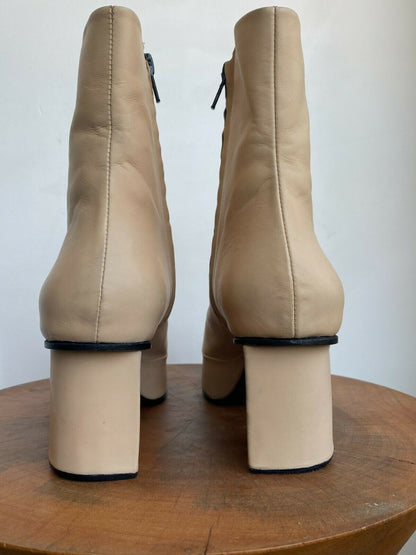 BORDER PLATFORM ANKLE BOOT