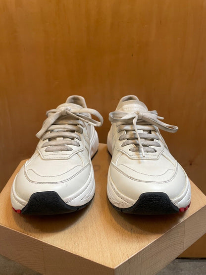 BOTTEGA VENETA Speedster White Leather Platform Low Top Women's Sneaker Shoe 39