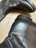 VALENTINO Runway $2000 Black Over The Knee Leather Buckle Flat Riding Boots 39.5