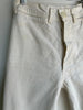 JESSE KAMM Rancher Natural Salt White Cotton Canvas Straight Leg Slim Pant 0