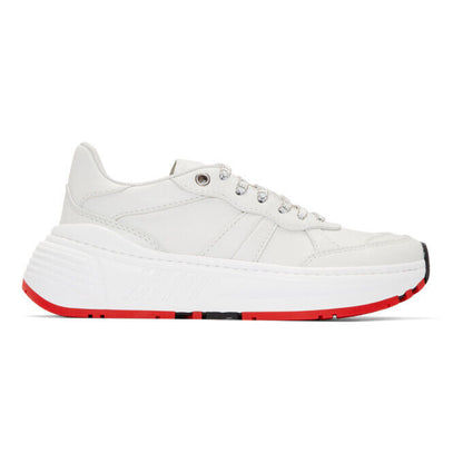 BOTTEGA VENETA Speedster White Leather Platform Low Top Women's Sneaker Shoe 39