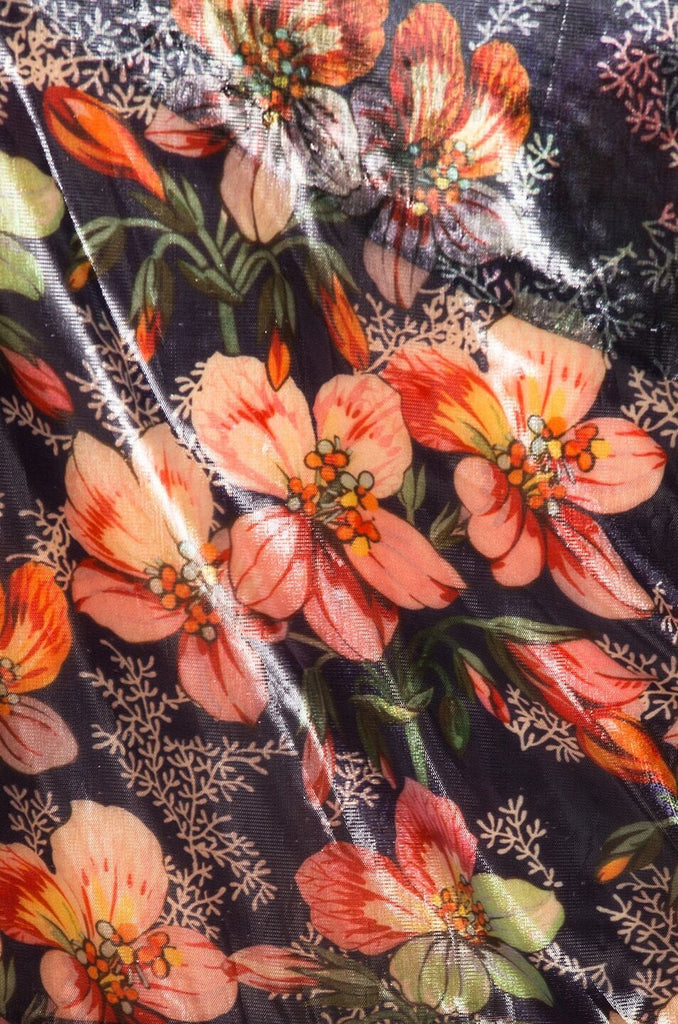 ISABEL MARANT Omi Floral Print Midnight One Shoulder Blouse Top 36/4/2