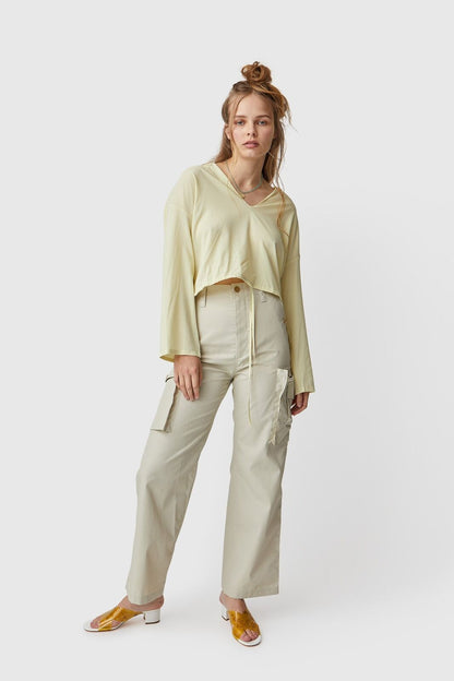 MARYAM NASSIR ZADEH MNZ Summit Trousers Beige Garmentory Cargo Pant Trousers 6