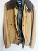 JUNYA WATANABE MAN Men Brown Green Camel Leather Military Hunting Jacket L