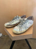 GOLDEN GOOSE Superstar Pearl White Iridescent Leather Star Low Top Sneaker 39