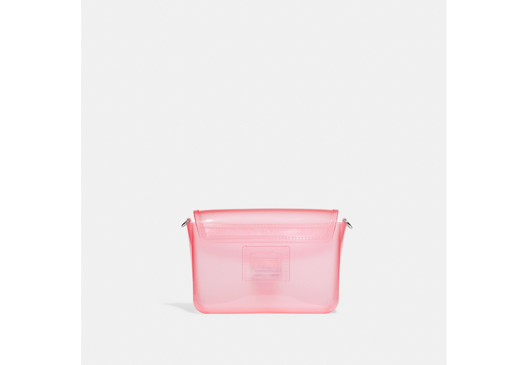 COACH NWT Jelly Tabby Pink Transparent Flap Crossbody Purse Shoulder Bag