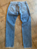 KHAITE $500 Kyle Distressed Low Rise Ripped Knees Straight Leg Denim Jean 24