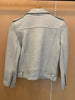 IRO Silver Metallic Iridescent Leather Asymmetric Zip Biker Moto Jacket 36/4/2