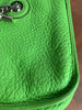 HERMES Vespa TPM Apple Green Pebbled Leather Mini Small Shoulder Bag Purse