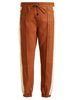 ISABEL MARANT Coy Brown White Leather Stripe Jogger Trouser Dress Pant 34/2/0