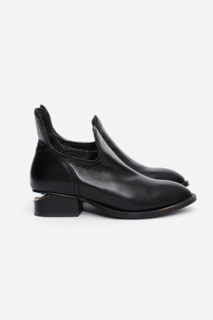 ZIP ANKLE BOOTS