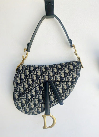 OBLIQUE JACQUARD SADDLE BAG