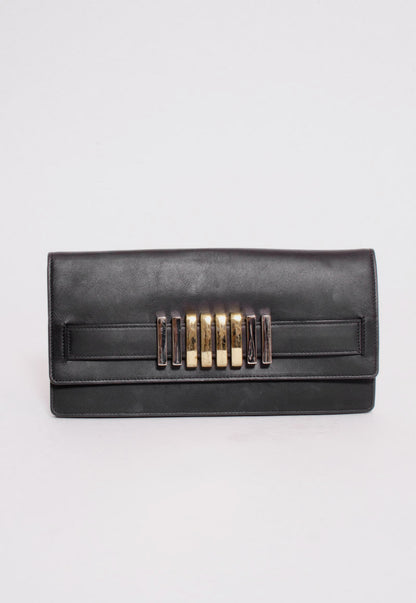 METAL EMBELLISHED CLUTCH