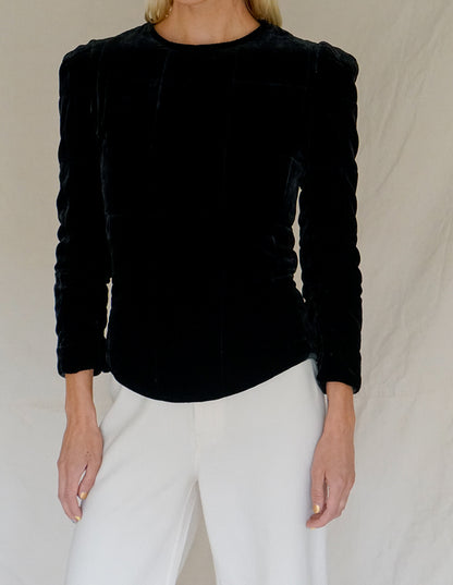 TULINE VELVET BLOUSE