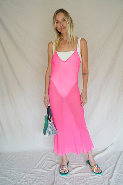 CHIFFON BIAS SLIP DRESS
