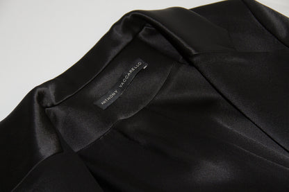 SATIN FLOOR LENGTH COAT