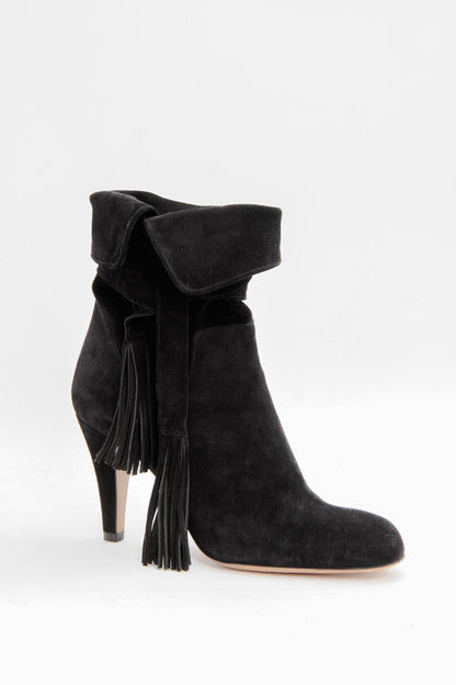 SUEDE TASSEL BOOTS