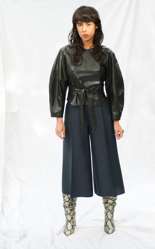 SILK WIDE LEG CULOTTE