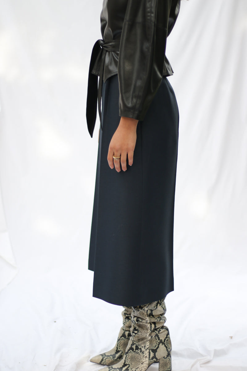 SILK WIDE LEG CULOTTE